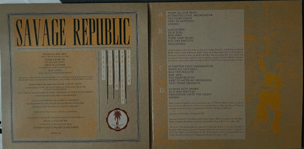 Savage Republic : Tragic Figures (2xLP, Album, Ltd, RE, RM, Red)