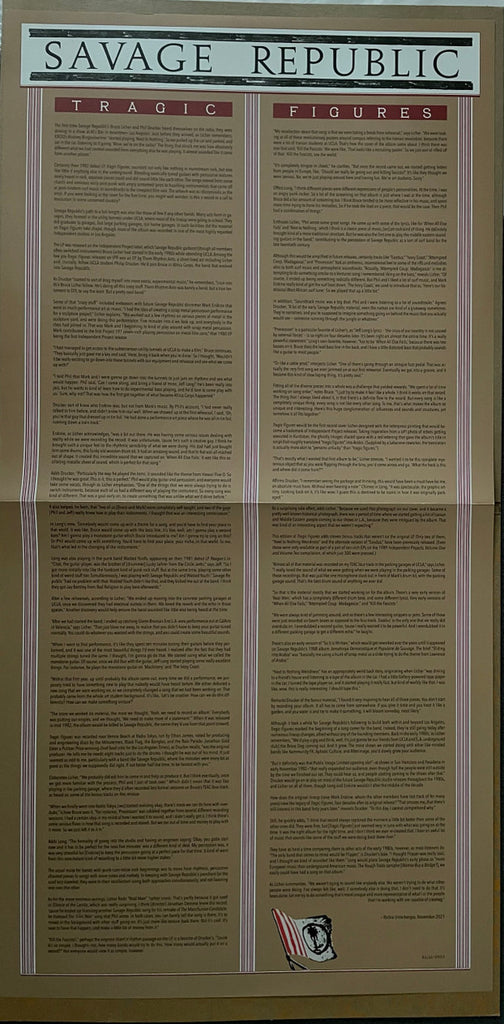 Savage Republic : Tragic Figures (2xLP, Album, Ltd, RE, RM, Red)