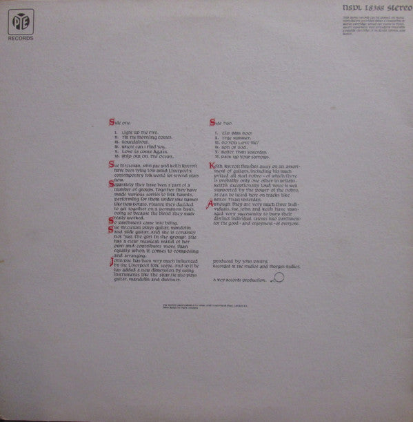 Parchment : Light Up The Fire (LP, Album, Tex)
