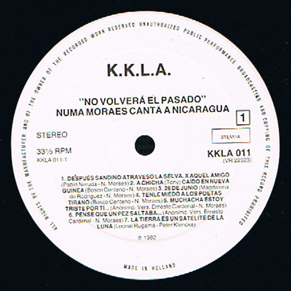 Numa Moraes* : No Volverá El Pasado (LP)