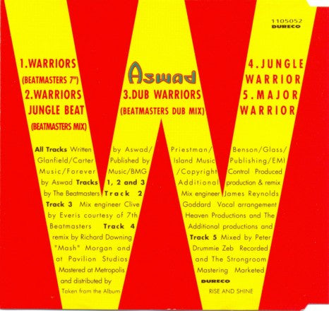 Aswad : Warriors (CD, Maxi)