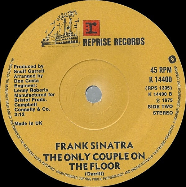 Frank Sinatra : I Believe I'm Gonna Love You (7", Single)