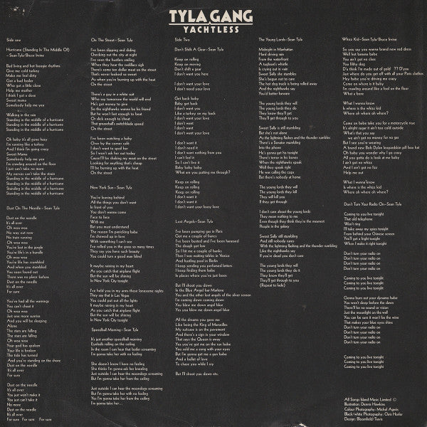 Tyla Gang : Yachtless (LP, Album)