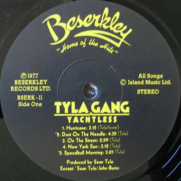 Tyla Gang : Yachtless (LP, Album)