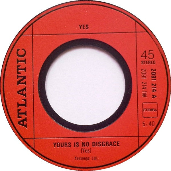 Yes : Yours Is No Disgrace / Your Move / Sweet Dreams (7", Maxi, Mono)