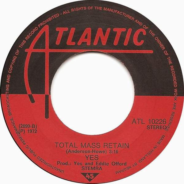 Yes : America (7", Single)