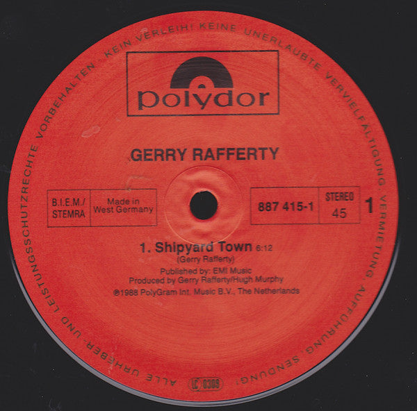 Gerry Rafferty : Shipyard Town (12", Single)