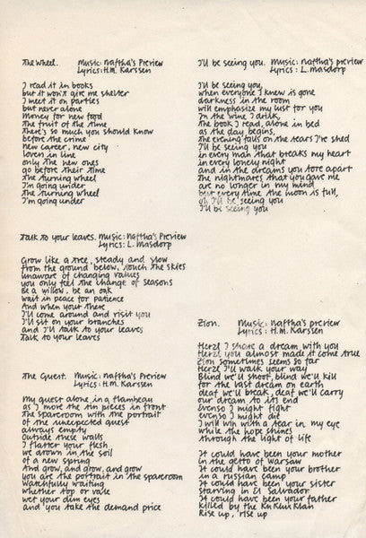 Naftha's Preview : Money For New Food (12", MiniAlbum)