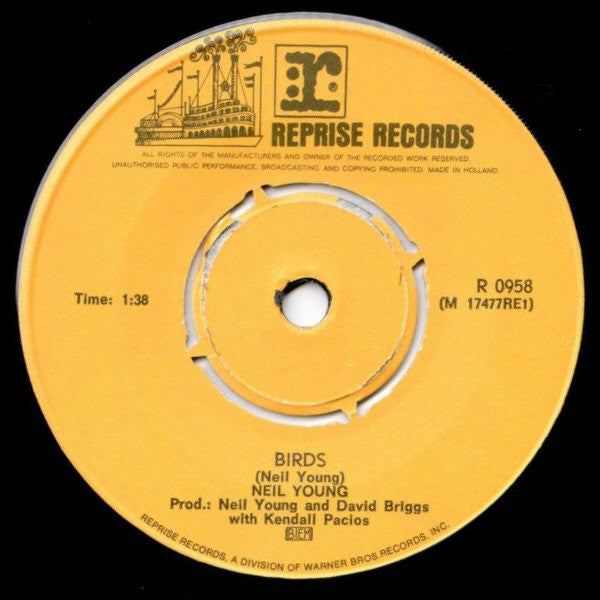 Neil Young : Only Love Can Break Your Heart (7", Single)