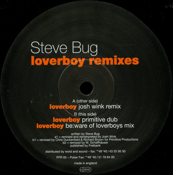 Steve Bug : Loverboy (Remixes) (12")