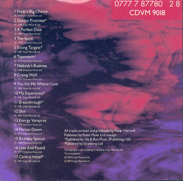 Peter Hammill : The Storm (Before The Calm) (CD, Album, Comp)