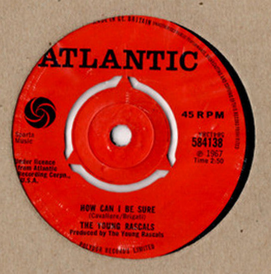The Young Rascals : How Can I Be Sure (7", Single)