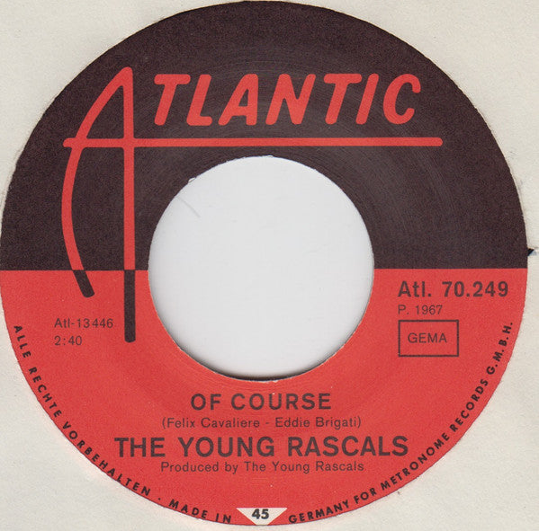 The Young Rascals : It's Wonderful (7", Single, Mono)