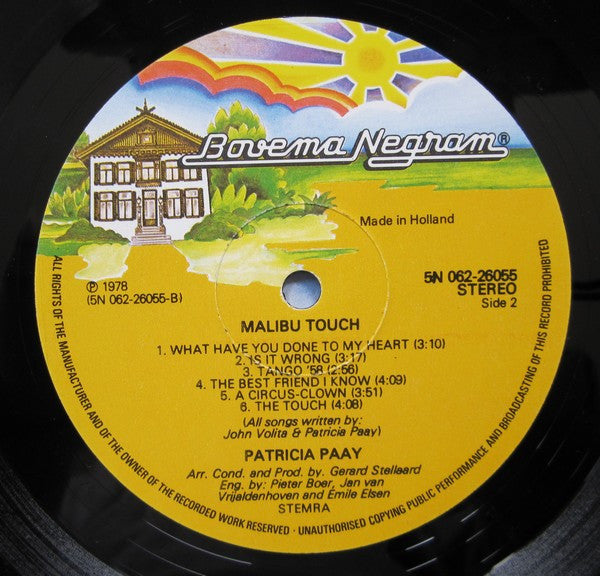 Patricia Paay : Malibu Touch (LP, Album)