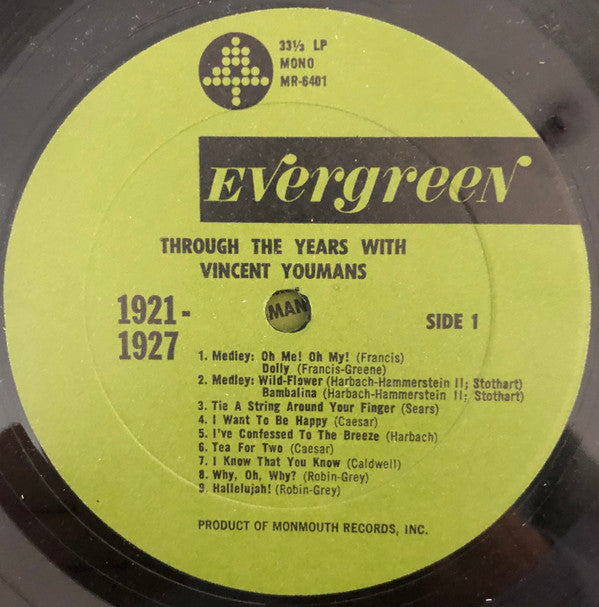 Various : Through The Years With Vincent Youmans (LP, Mono, Box)