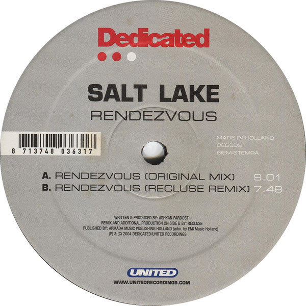 Salt Lake : Rendezvous (12")