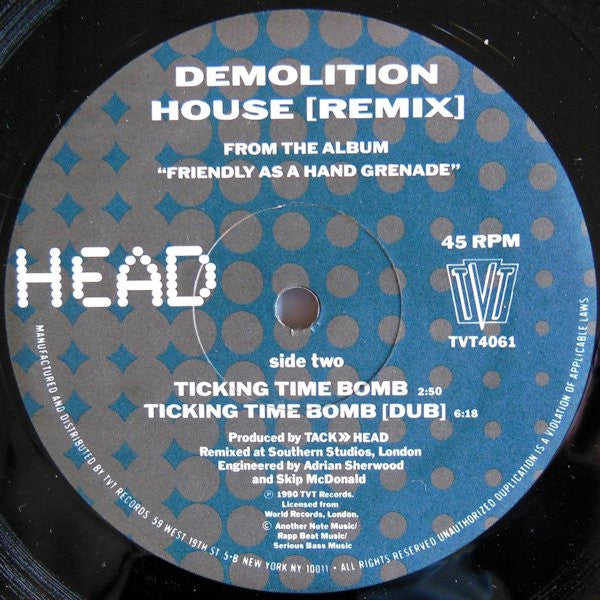 Tackhead : Demolition House (Remix) (12")