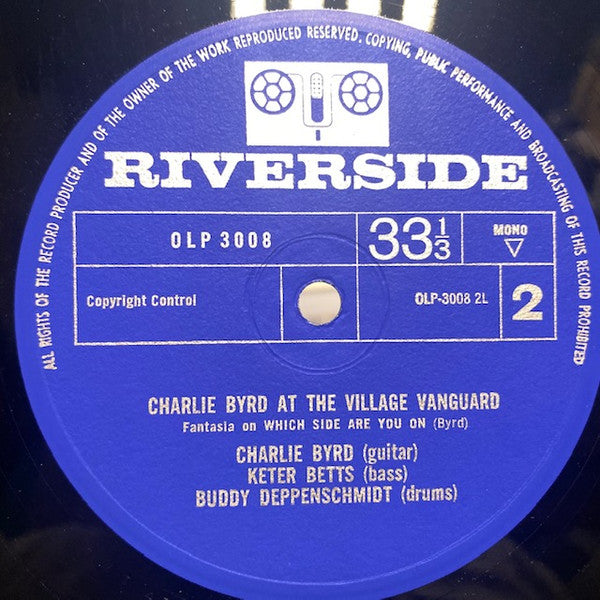 Charlie Byrd : At The Village Vanguard (LP, Album, Mono)