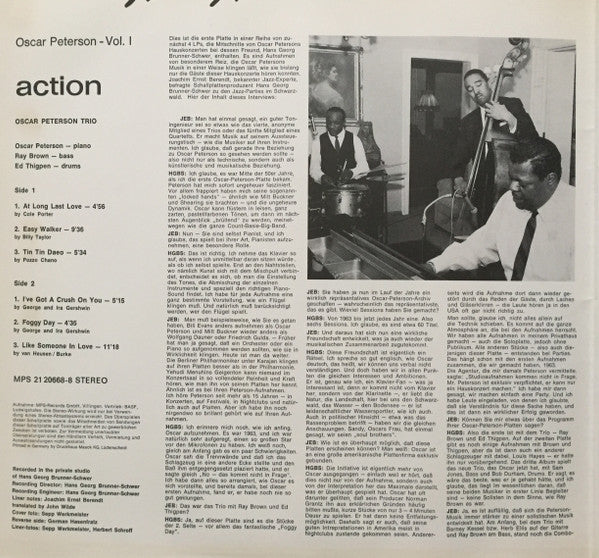 Oscar Peterson : Action (LP, Album, RE, Gat)