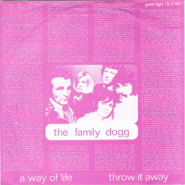 Family Dogg : A Way Of Life (7", Single)