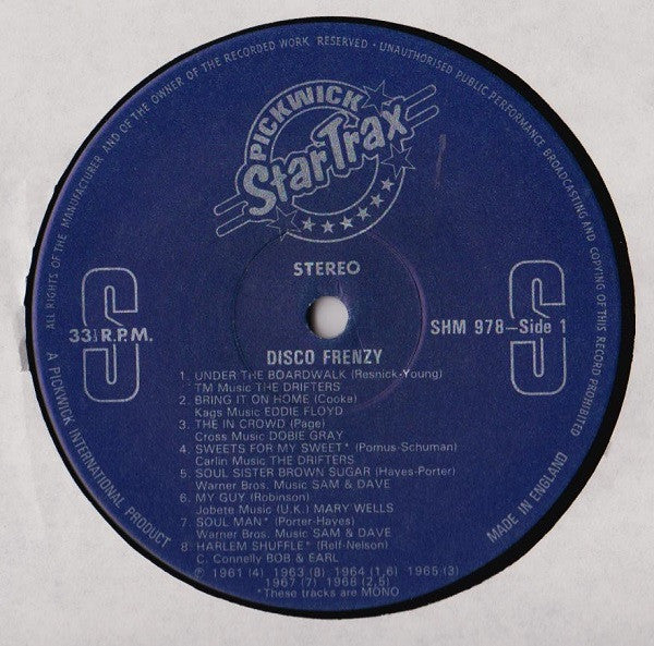 Various : Disco Frenzy - 15 Red Hot Hits (LP, Comp)