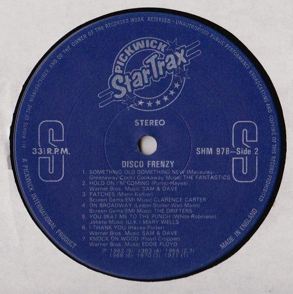 Various : Disco Frenzy - 15 Red Hot Hits (LP, Comp)