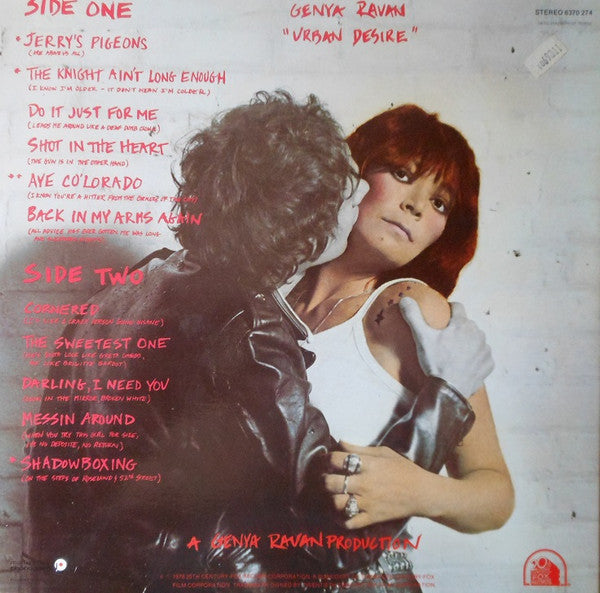 Genya Ravan : Urban Desire (LP, Album, Gat)