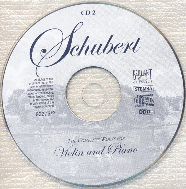 Franz Schubert : The Complete Works For Violin And Piano (2xCD, Album, RE)