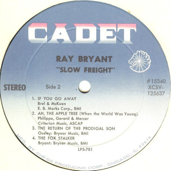 Ray Bryant : Slow Freight (LP, Album)