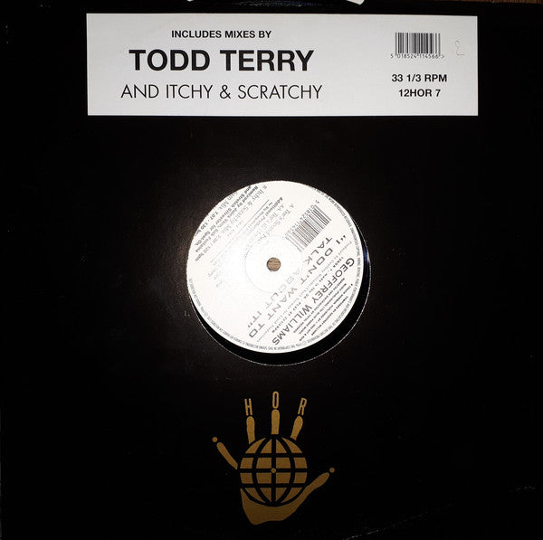 Geoffrey Williams : I Don't Want To Talk About It (12")
