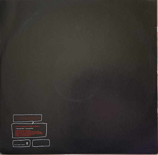 Cornershop : Lessons Learned From Rocky I To Rocky III (12", Single)