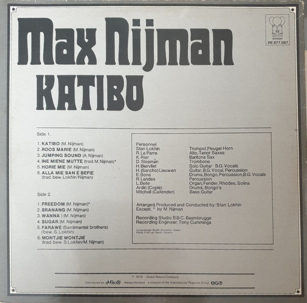 Max Nijman : Katibo (LP, Album, RE)