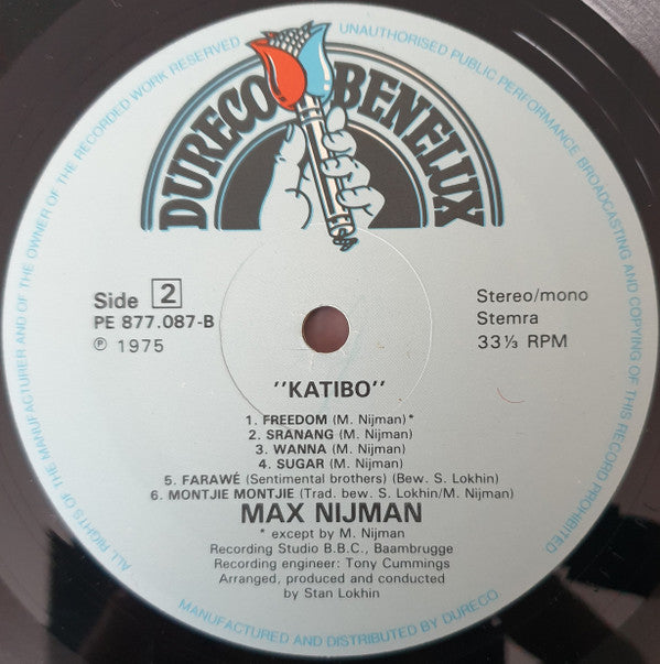 Max Nijman : Katibo (LP, Album, RE)