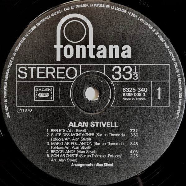 Alan Stivell : Reflets (LP, Album, RE)
