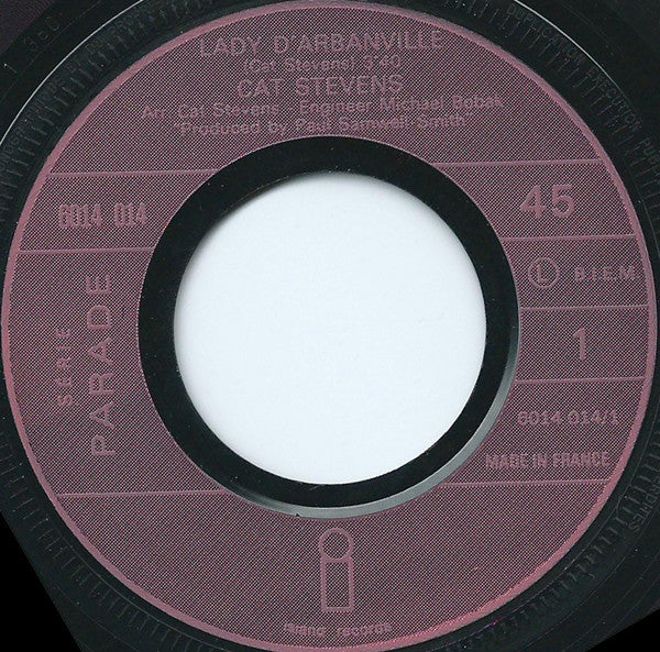 Cat Stevens : Lady D'Arbanville / I Wish, I Wish (7", Single, Isl)