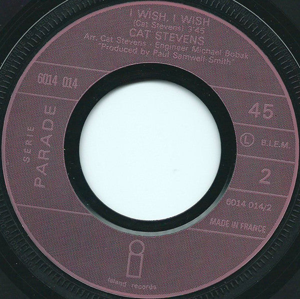 Cat Stevens : Lady D'Arbanville / I Wish, I Wish (7", Single, Isl)