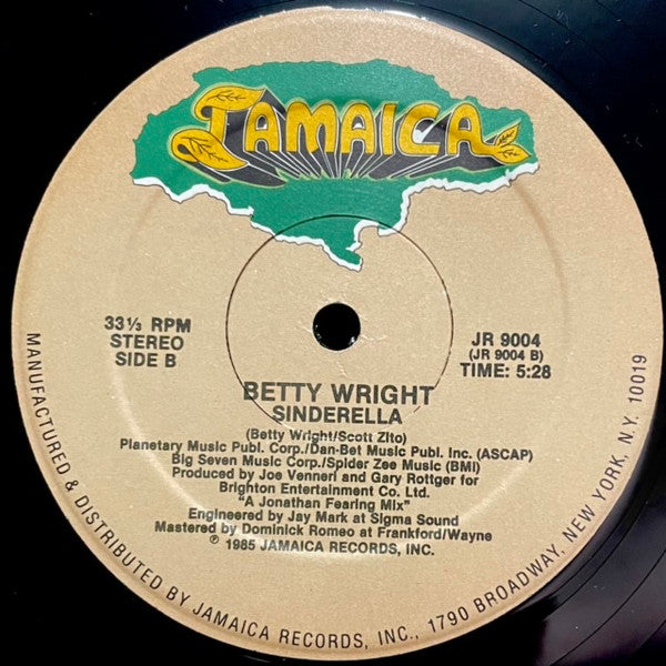 Betty Wright : Sinderella (12", Hau)