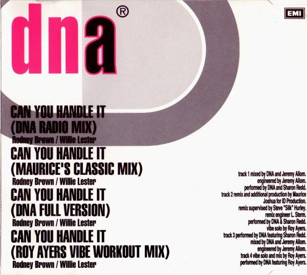 DNA Featuring Sharon Redd : Can You Handle It (CD, Maxi)