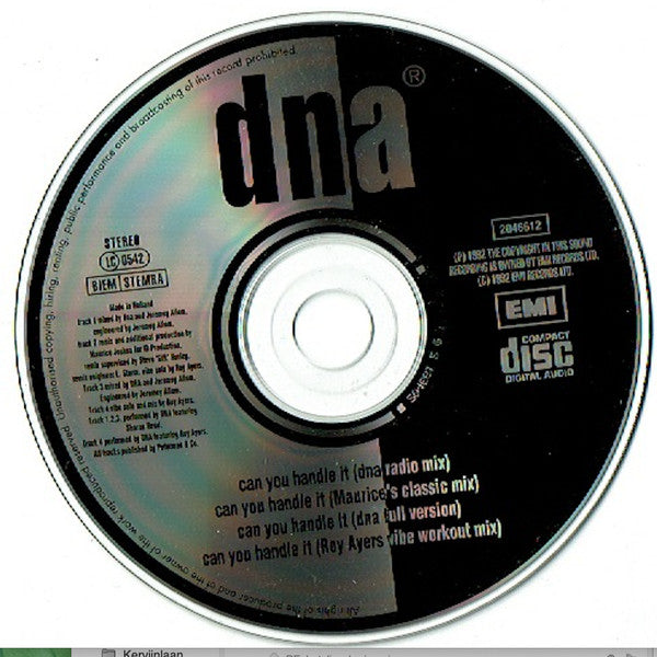 DNA Featuring Sharon Redd : Can You Handle It (CD, Maxi)