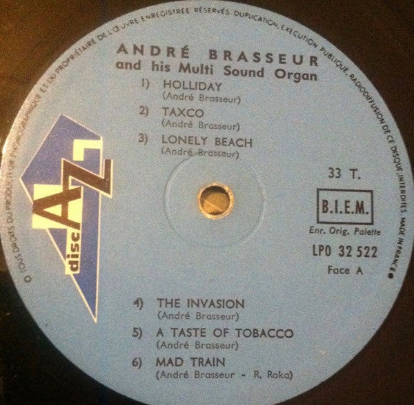 André Brasseur And His Multi-Sound Organ* : André Brasseur And His Multi-Sound Organ (LP, Album)
