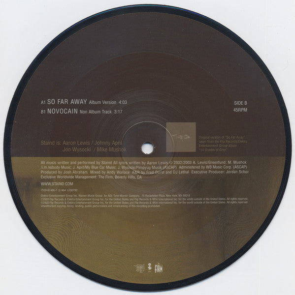 Staind : So Far Away (7", Pic)