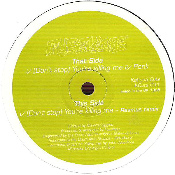 Fuselage : Ponk Ruck (12", Single)