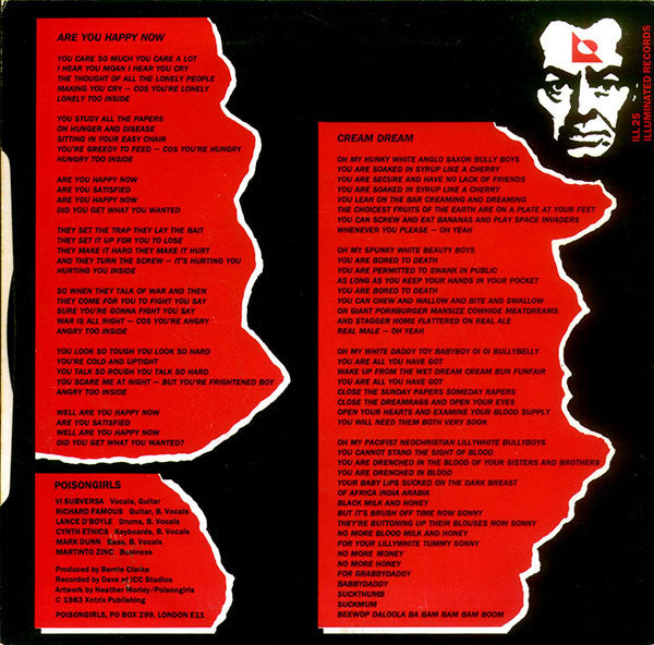 Poison Girls : Are You Happy Now ... (7")