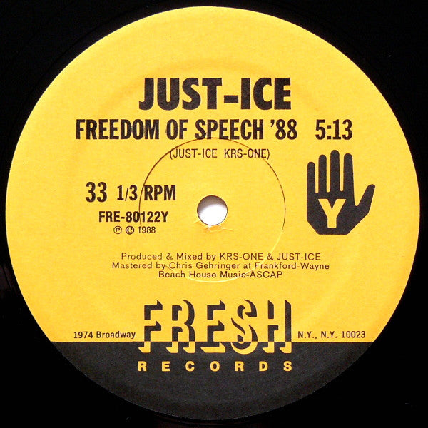 Just-Ice : Na Touch Da Just / Freedom Of Speech '88 (12")