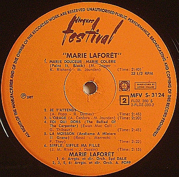 Marie Laforêt : Album 3 (LP, Album, RE)
