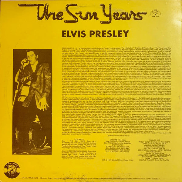 Elvis Presley : Interviews And Memories Of: The Sun Years (LP, Mono)