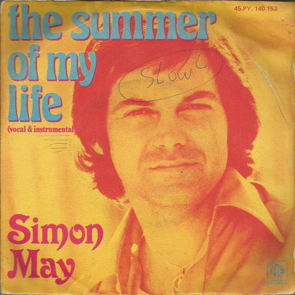 Simon May : The Summer Of My Life (7")