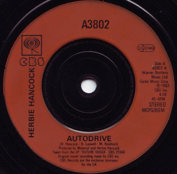Herbie Hancock : Autodrive (7", Single, Inj)