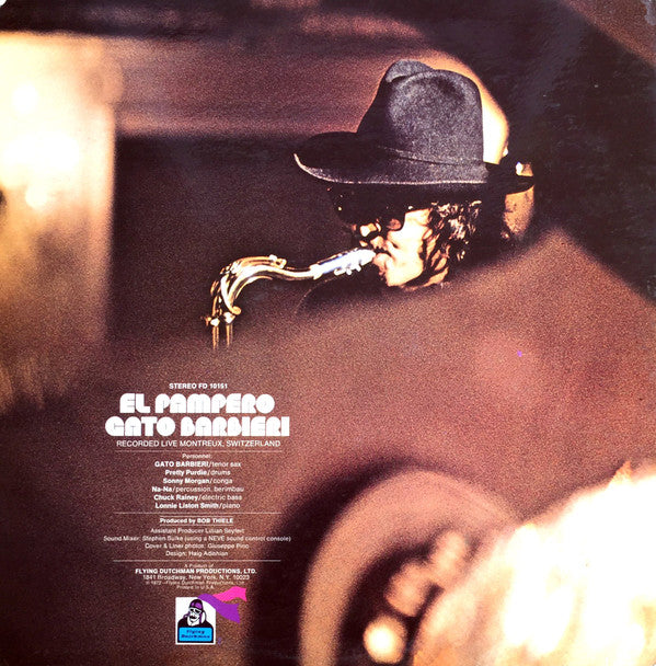 Gato Barbieri : El Pampero (LP, Album, Gat)