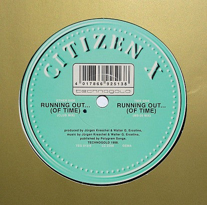 Citizen X : Running Out... (Of Time) (12")